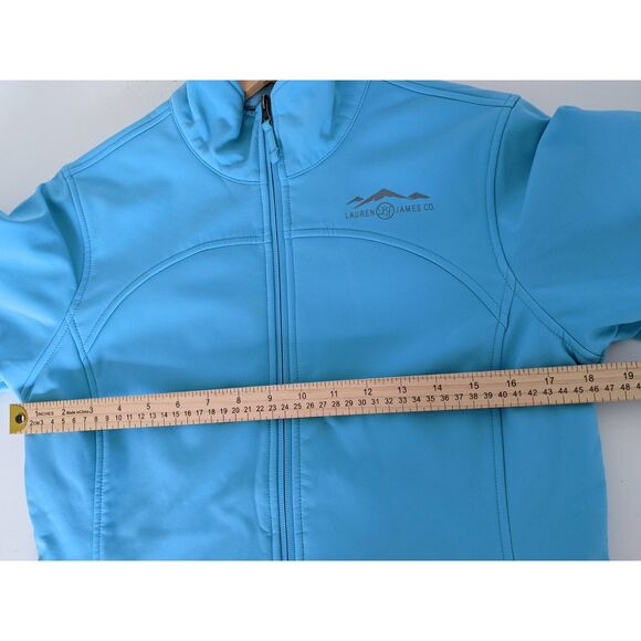 Women's Lauren James Co - TheBradford Soft Shell Zip Up Jacket - Glacier Blue M - Picture 5 of 10